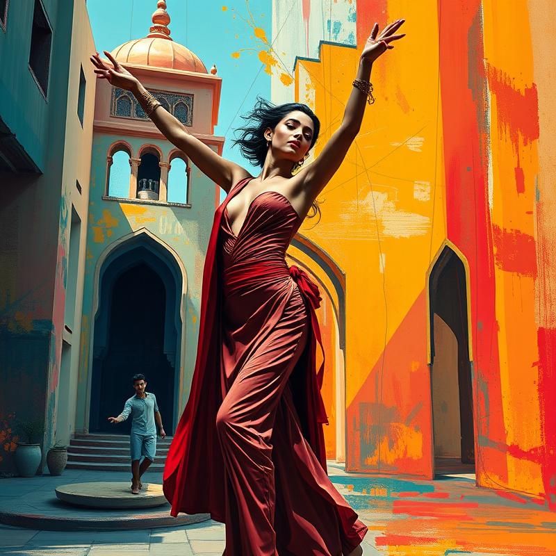 contemporary style AI art