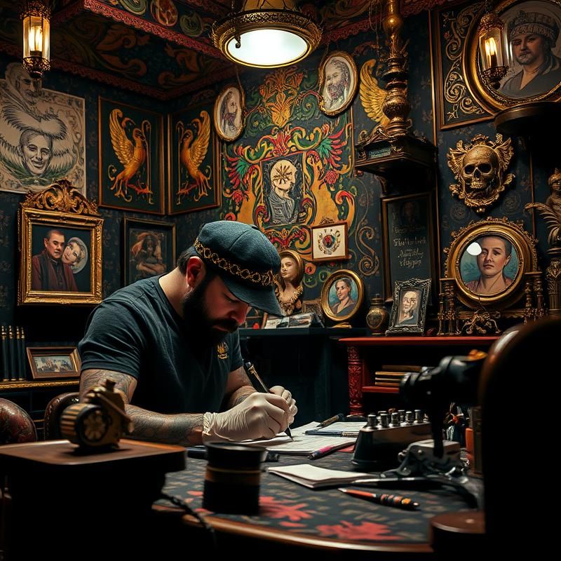 maximalist style AI art