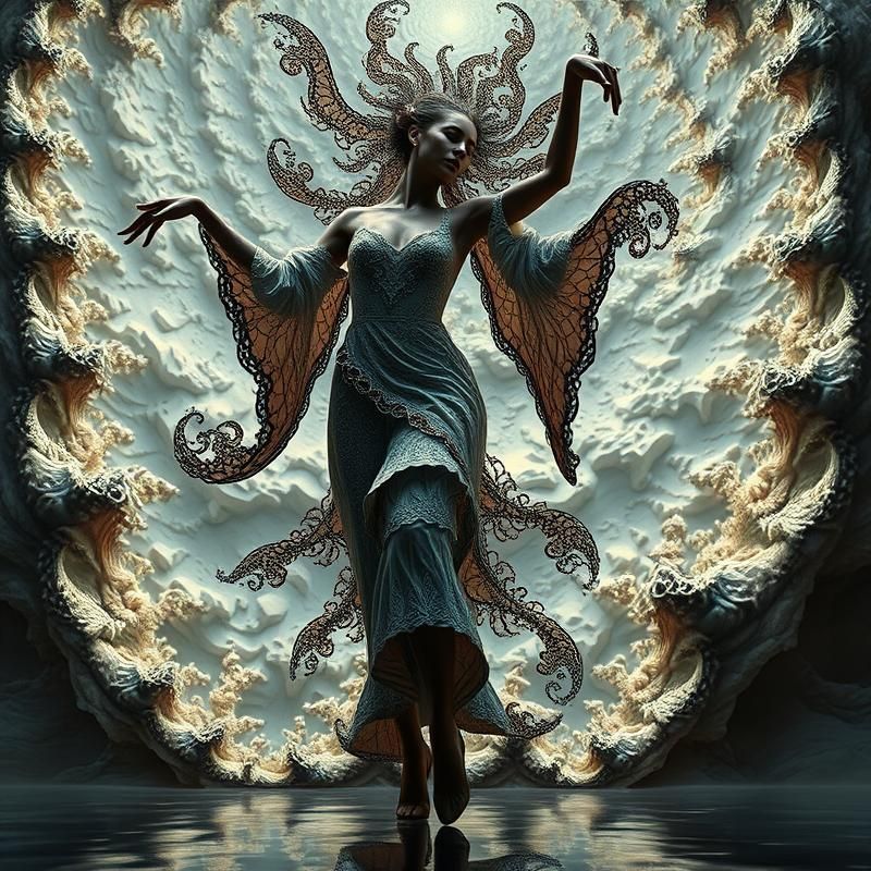 fractal art style AI art