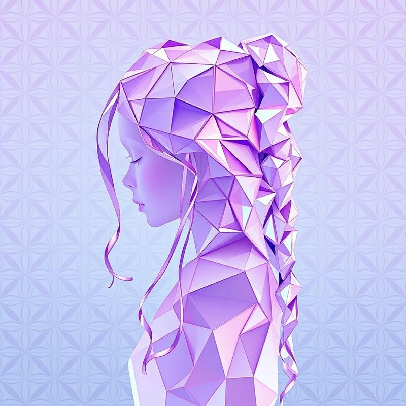 geometric style AI art