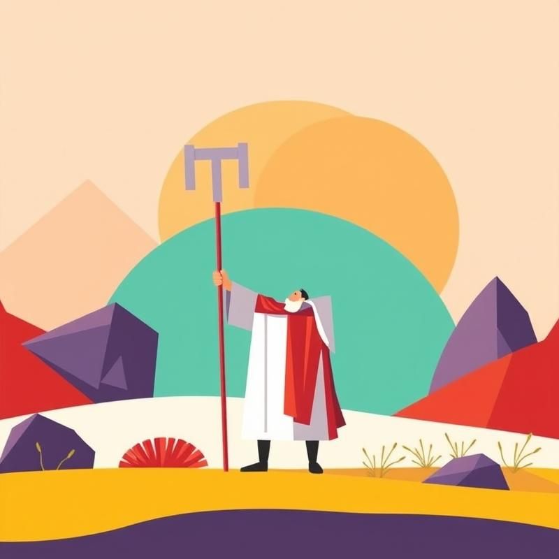 flat design style AI art