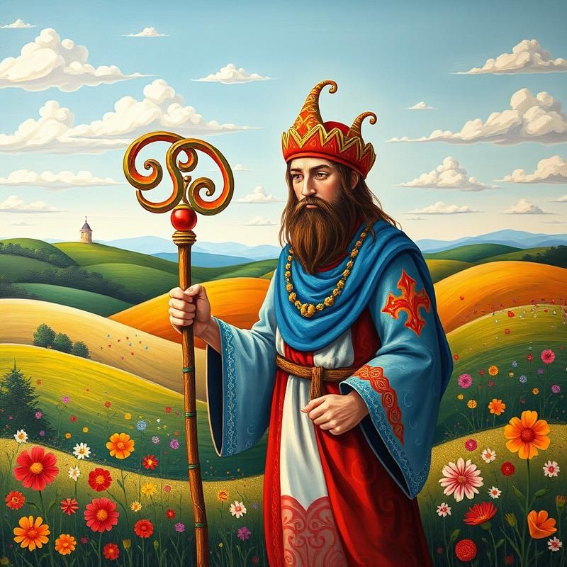 folk art style AI art