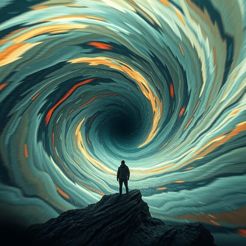 kinetic art style AI art