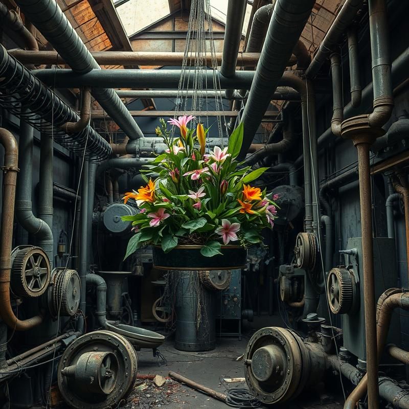 installation art style AI art