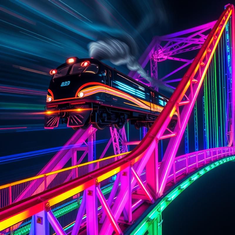 light painting style AI art