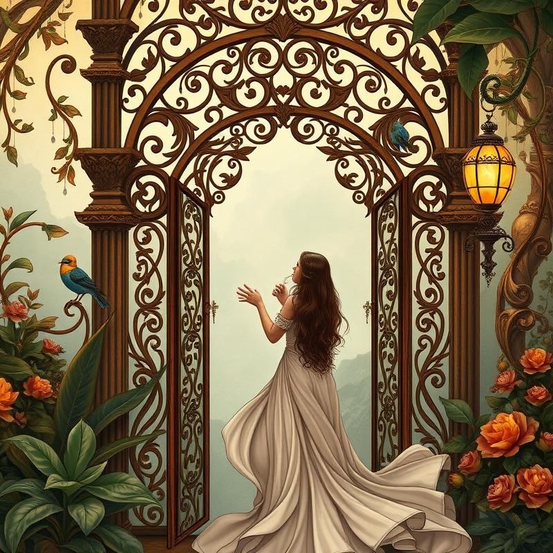art nouveau style AI art