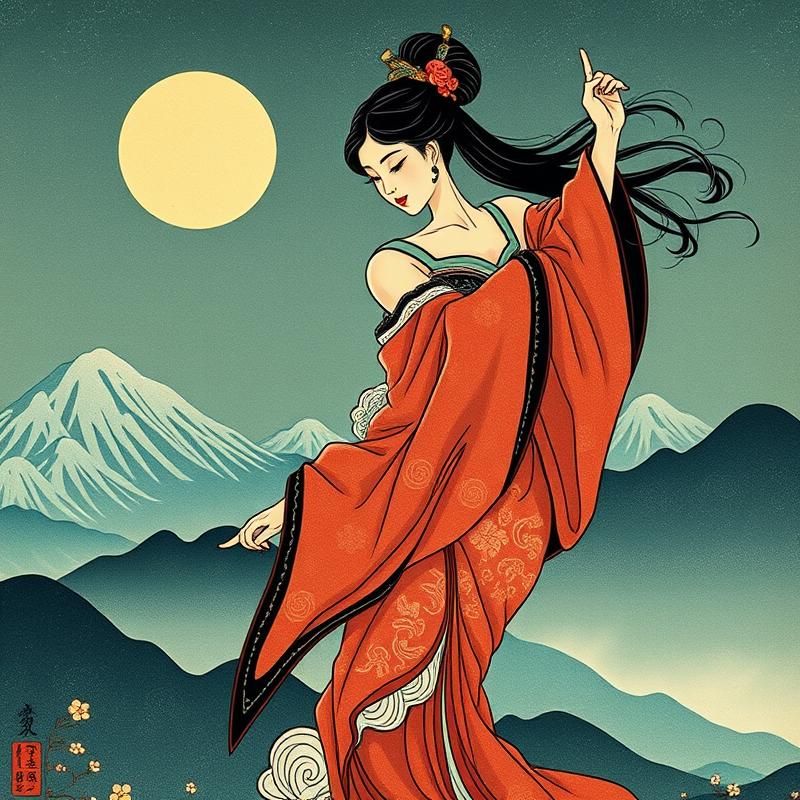 ukiyo-e style AI art