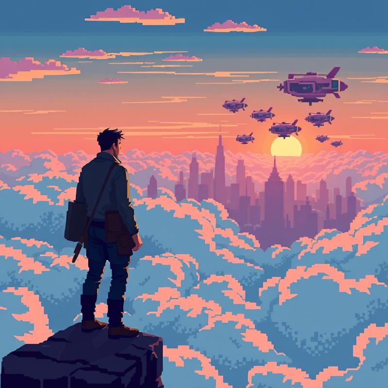 pixel art style AI art