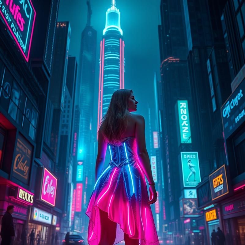 synthwave style AI art
