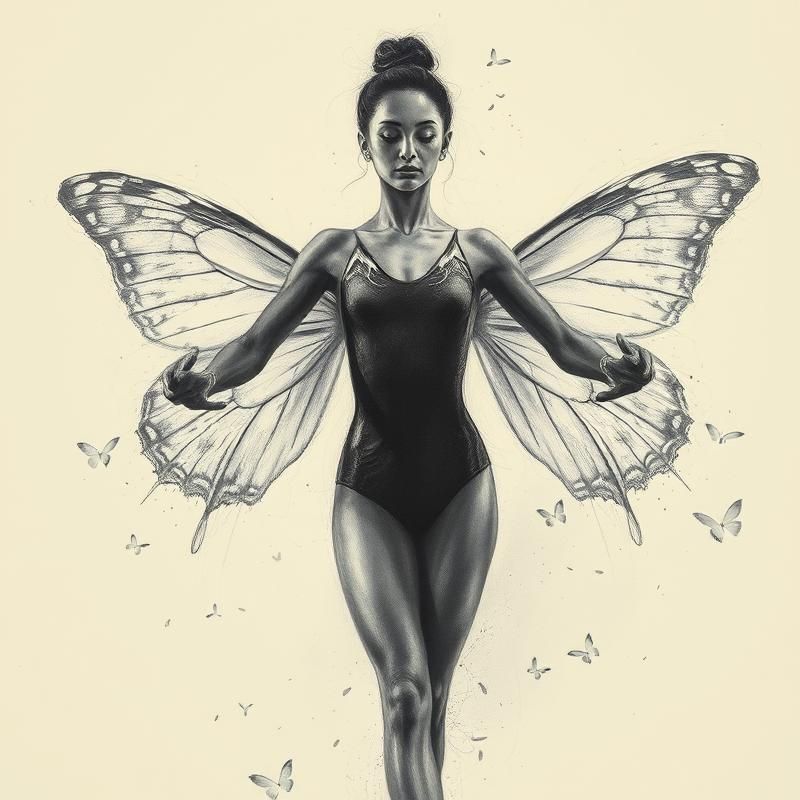 charcoal drawing style AI art