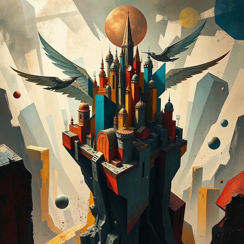cubism style AI art