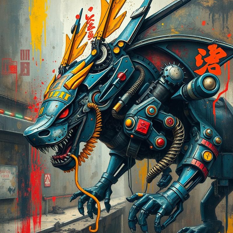 contemporary style AI art