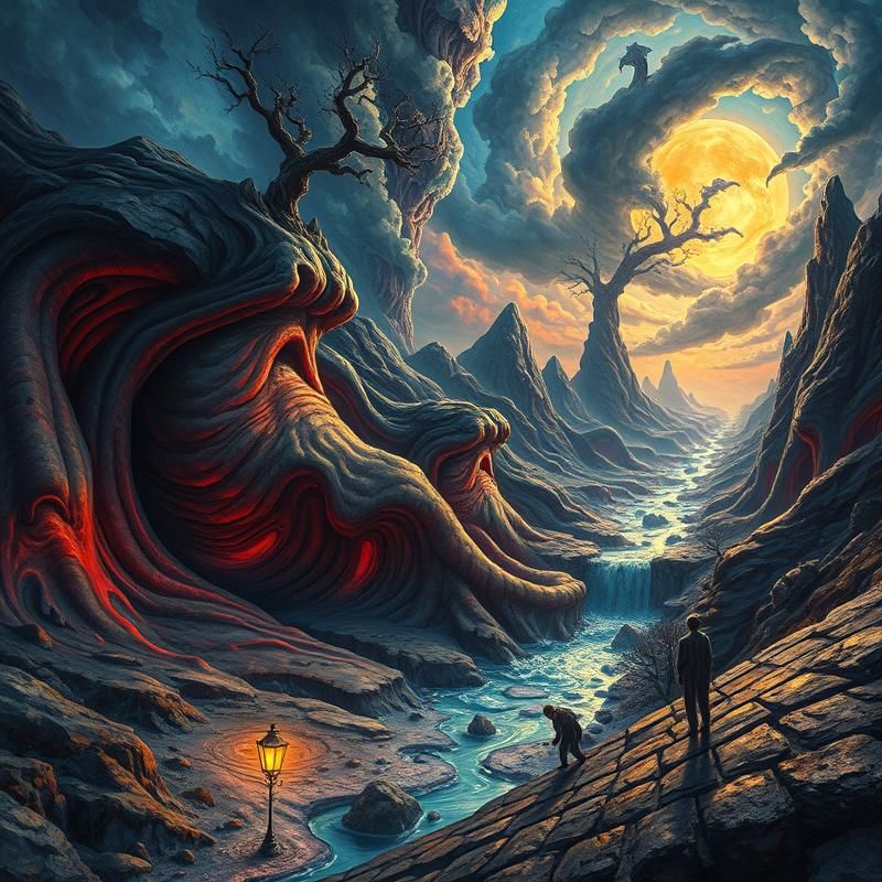 surrealism style AI art