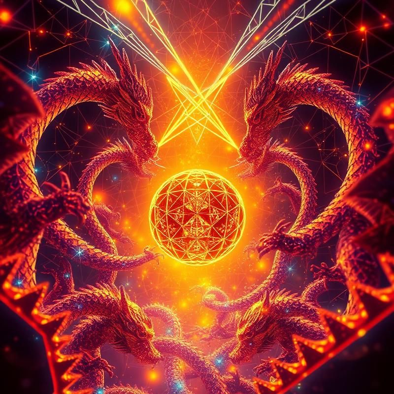 geometric style AI art