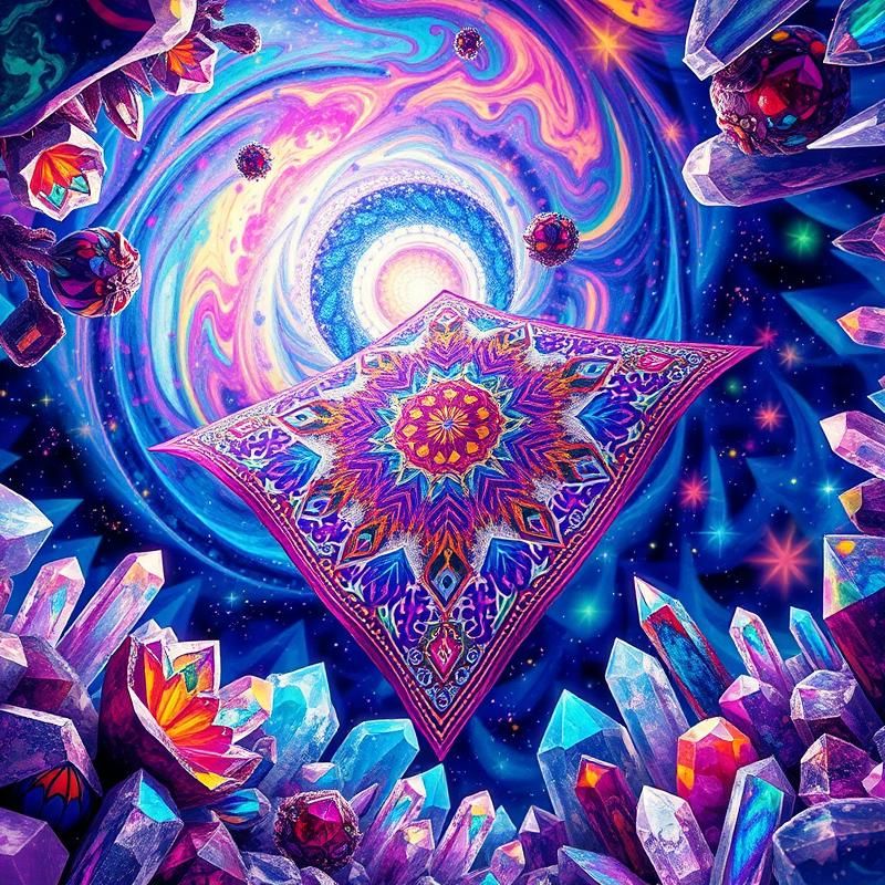 psychedelic style AI art