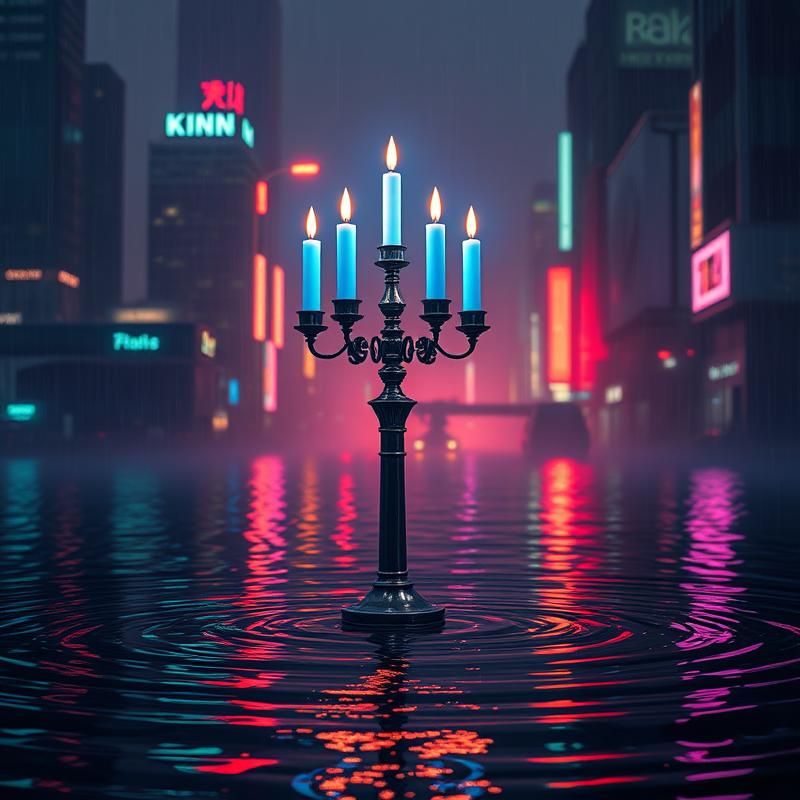 synthwave style AI art