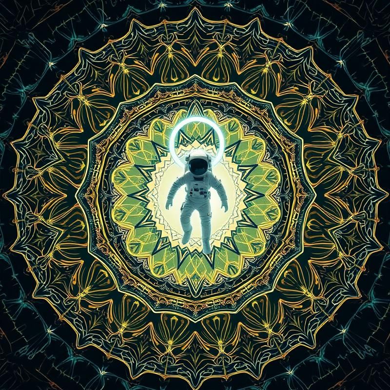 mandala style AI art
