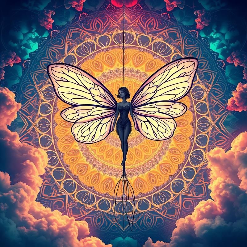 mandala style AI art