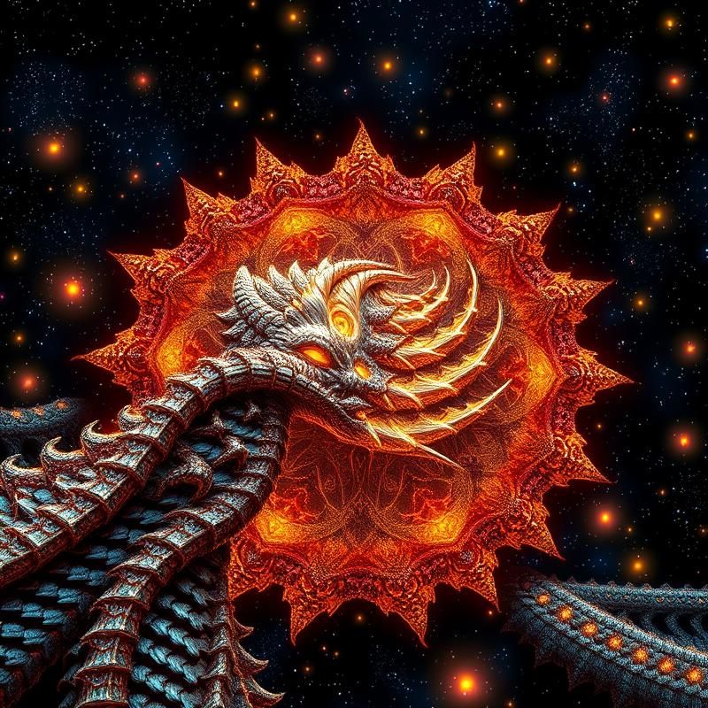 fractal art style AI art