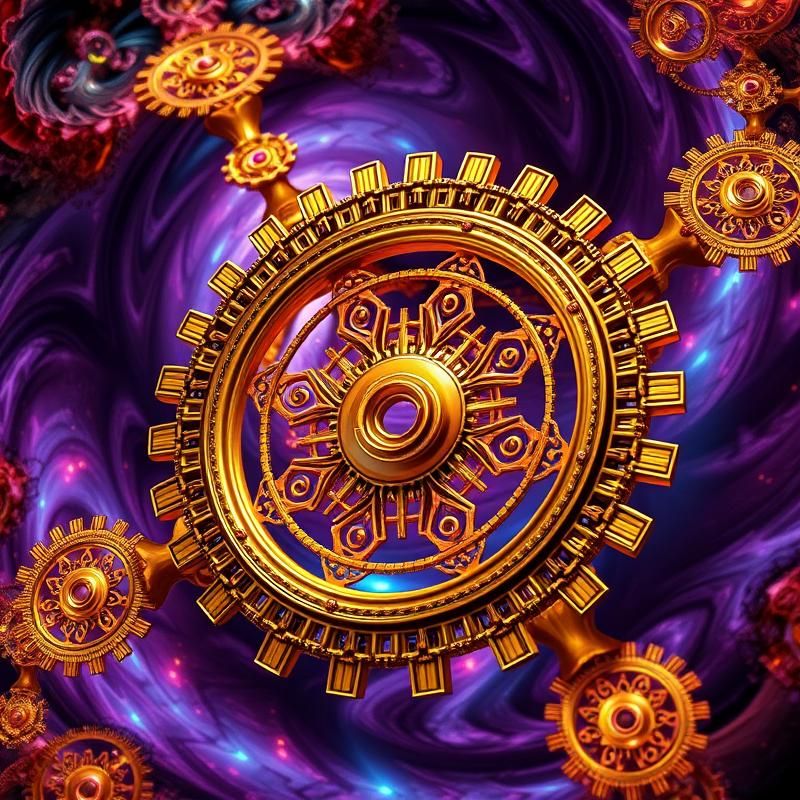 fractal art style AI art