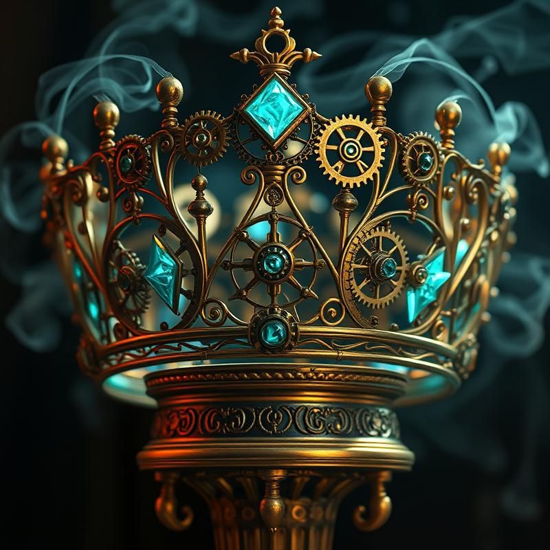 steampunk style AI art