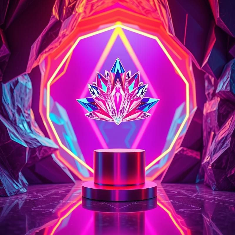 neon art style AI art