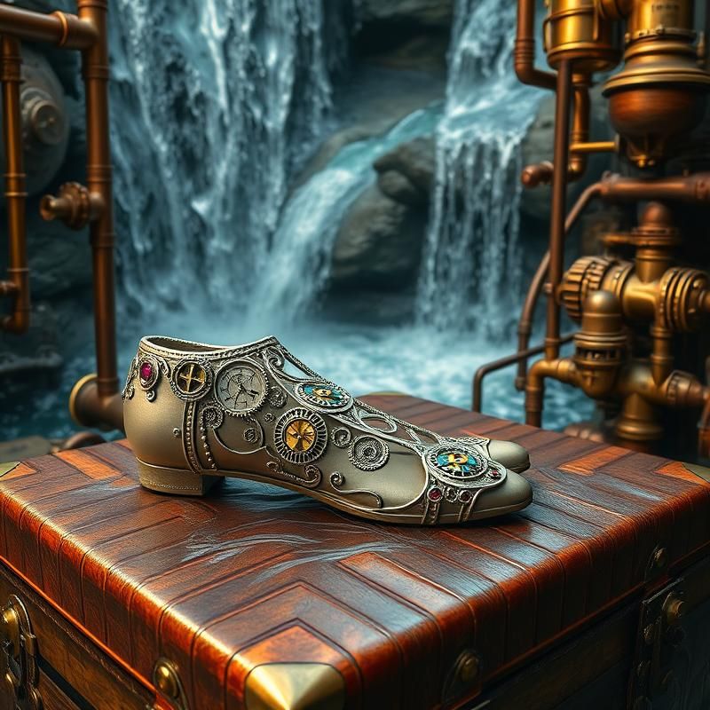 steampunk style AI art