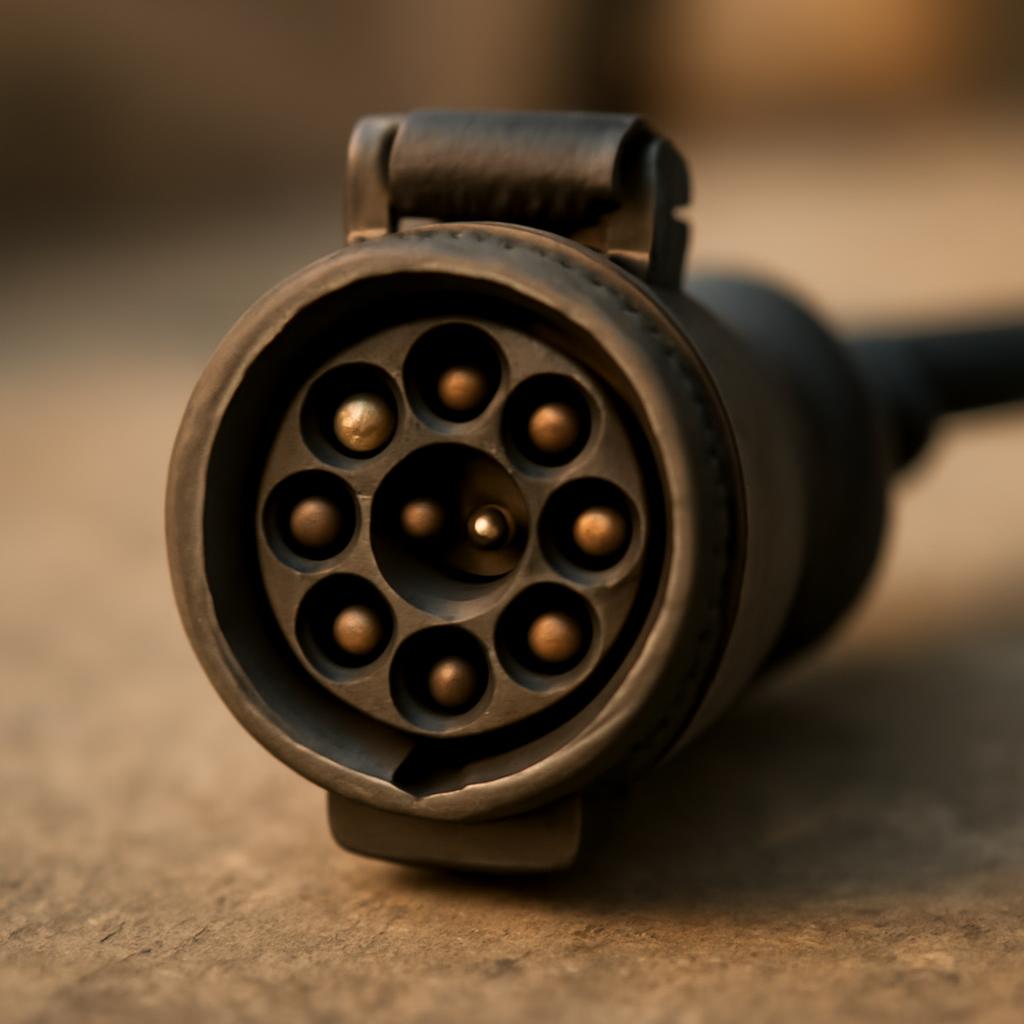 Структура круглого разъёма для автомобильной электрики