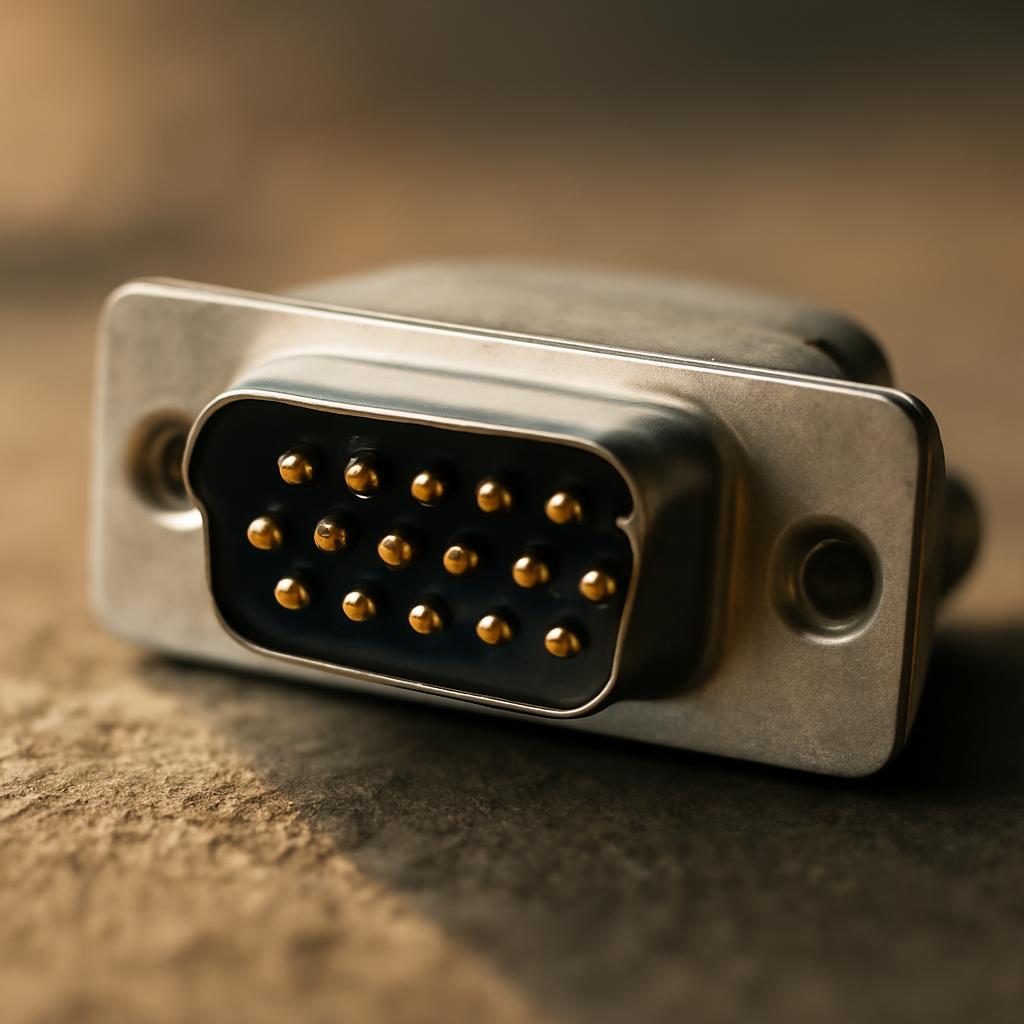 Схематическое изображение разъема D-sub для промышленного применения