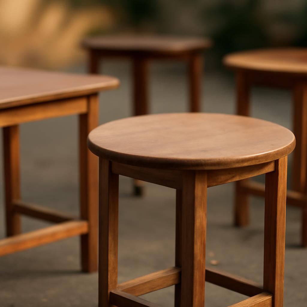 Выбор деревянных столов для аренды на мероприятии