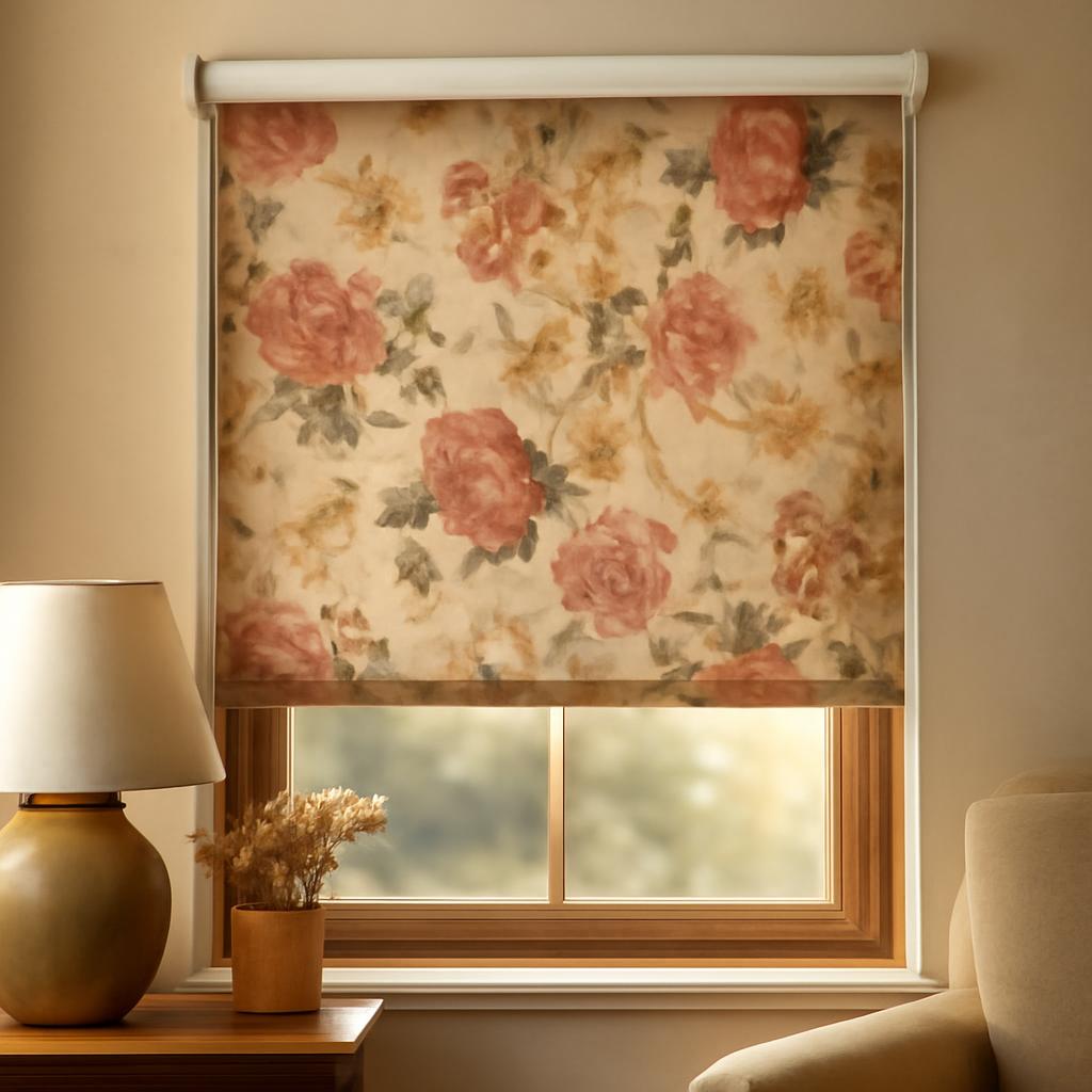 Сочетание рулонных штор с цветами интерьера в разных стилях