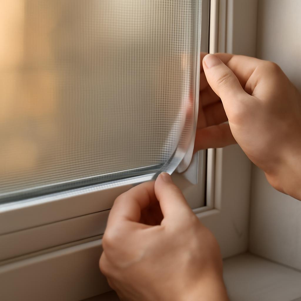 Установка москитной сетки на окно