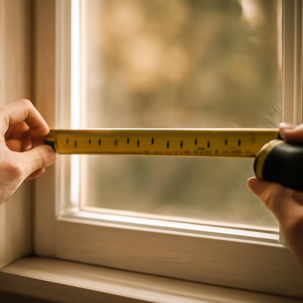 Измерение окна для установки штор со складками