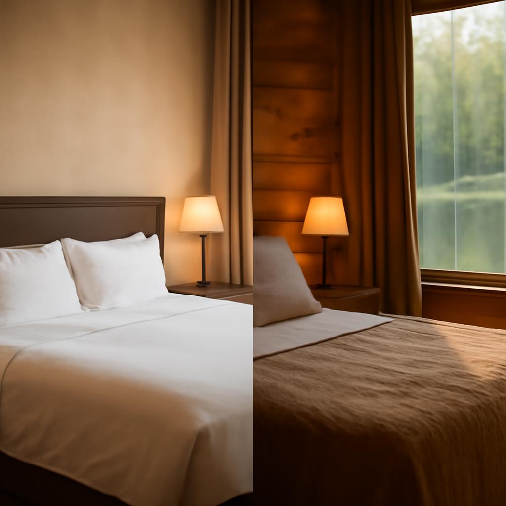 Сравнение комфорта в отелях и на базах отдыха