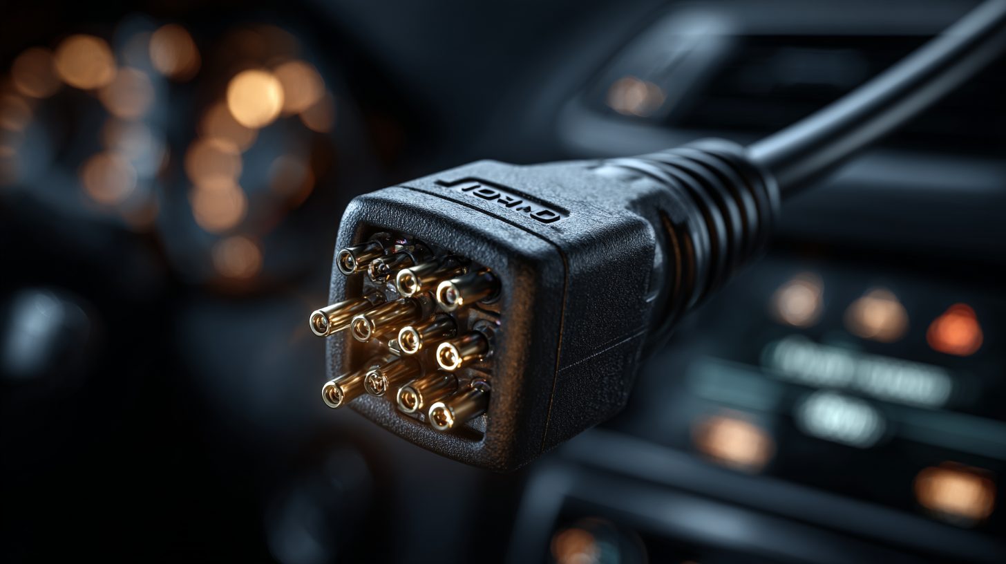 DB-9 D-Sub разъём в OBD-II порте автомобиля