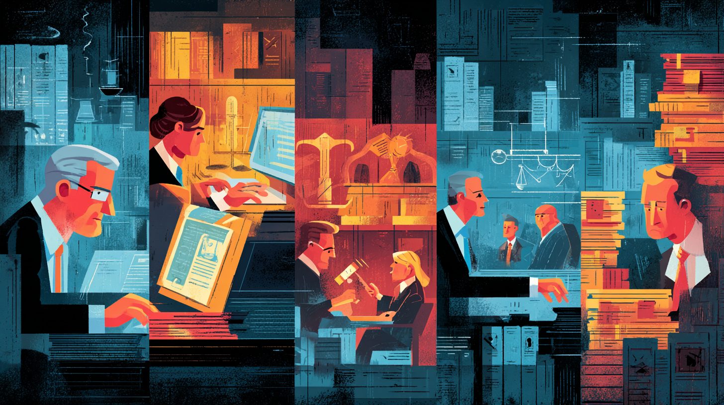 Этапы судебного разбирательства по патентному спору