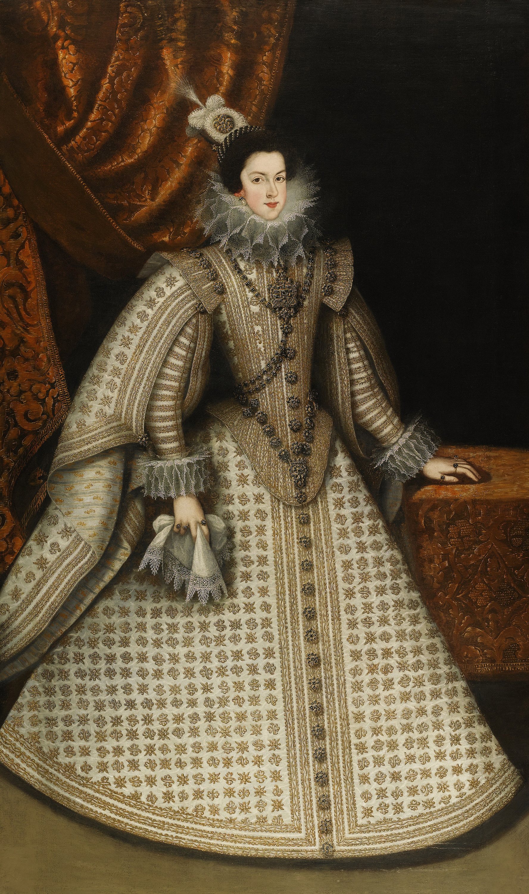 9 RODRIGO DE VILLANDRANDO Portrait of Elisabeth of France (1602-1644), Queen consort of Spain (1621-1644), Queen consort of Portugal (1621-1640), Princess of Asturias (1615-1621).jpg