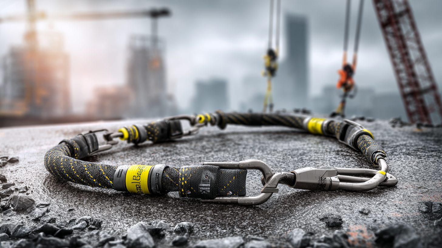 Амортизирующий строп с поглотителем энергии для высотных работ