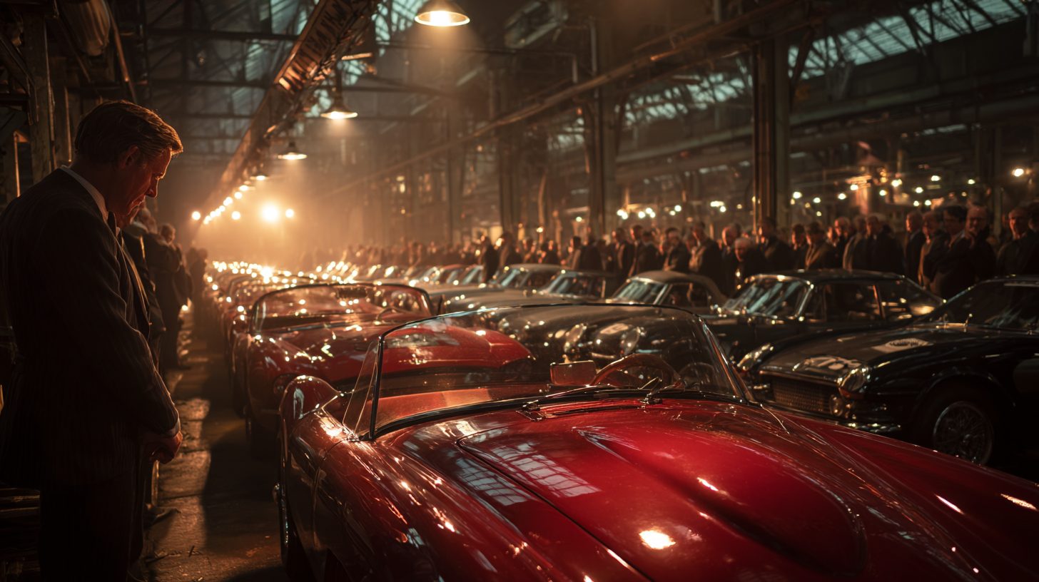 Выбор лота на автомобильном аукционе