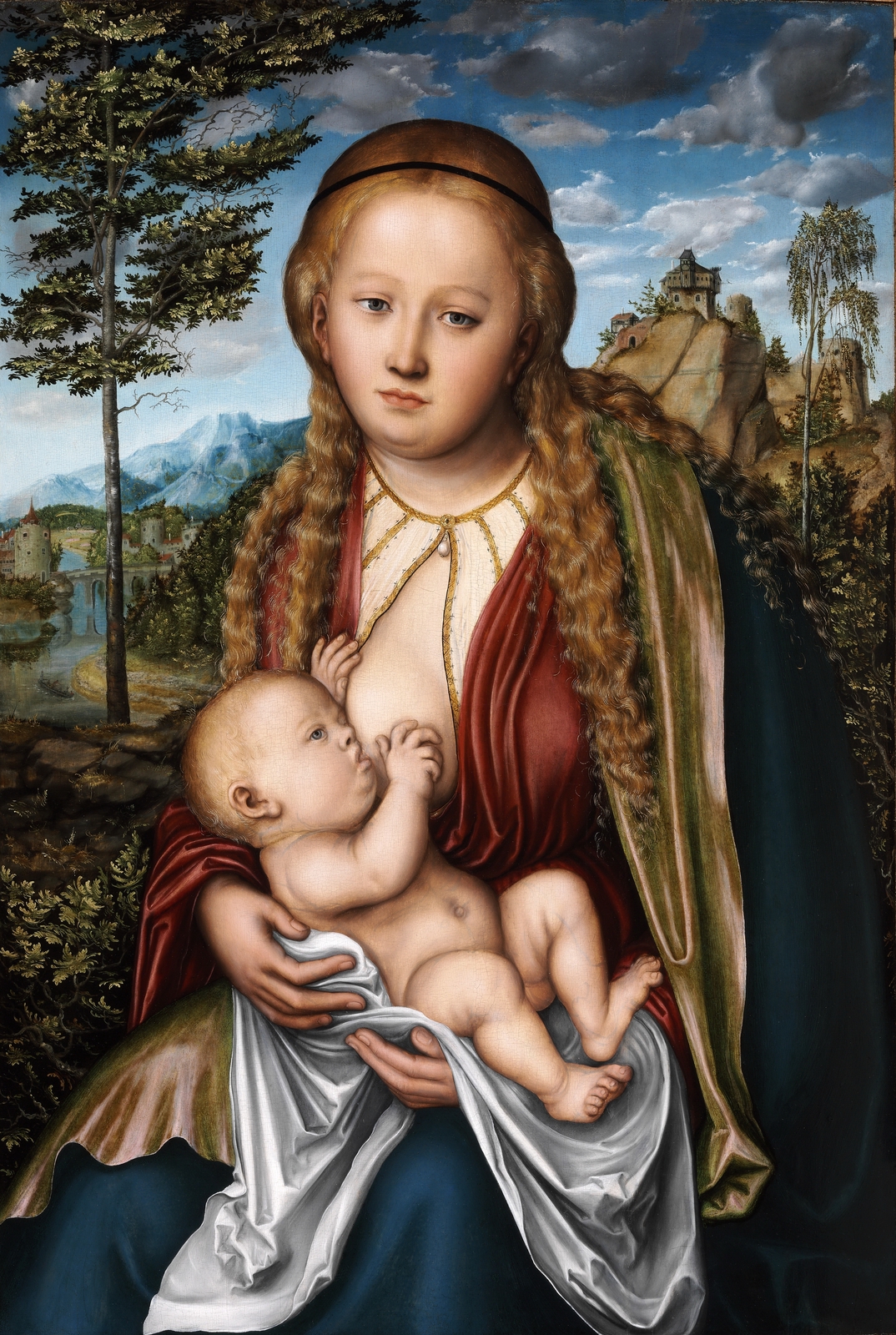 3Мадонна-Млекопитательница (The Virgin Giving Suck)_ок.1515_81.6 х 54_х.,м._Будапешт, Музей изобразительных искусств.jpg