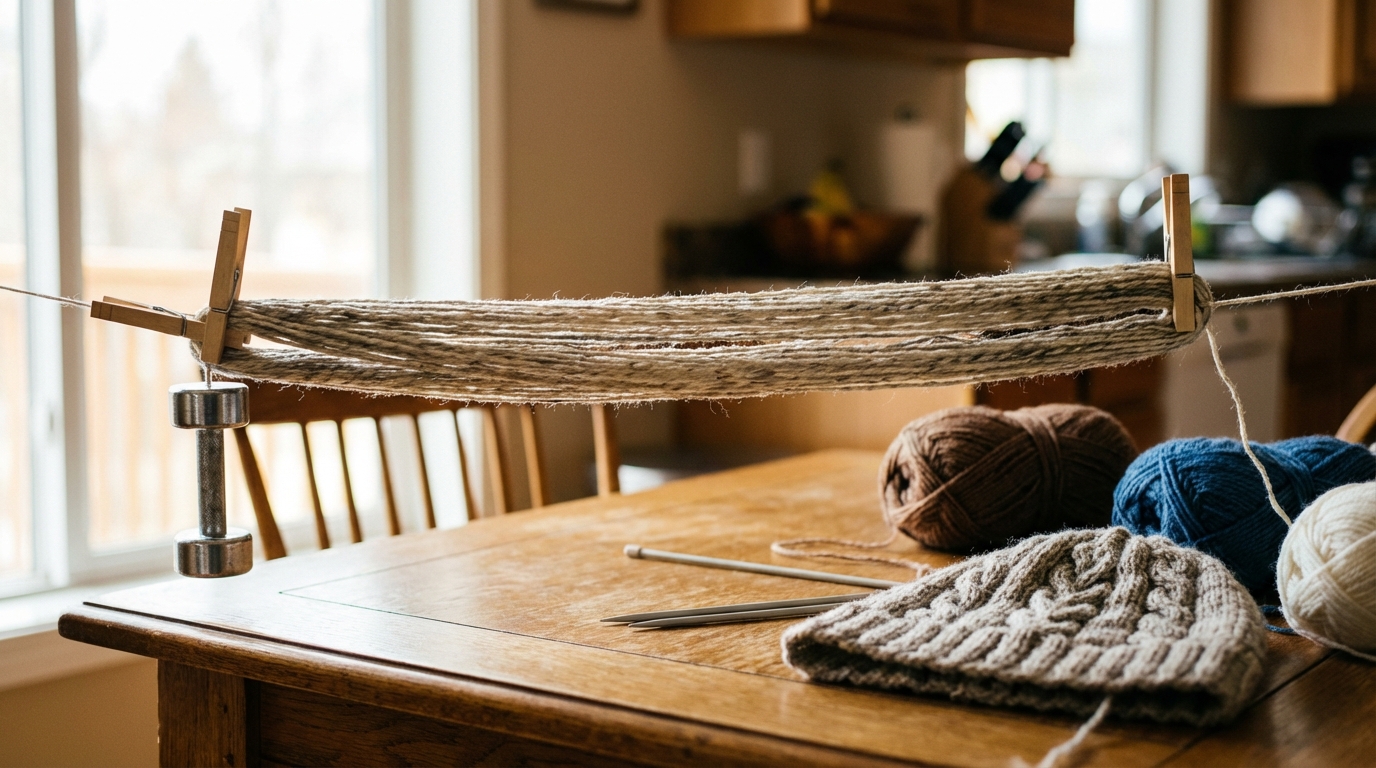 Домашний тест на прочность пряжи для головных уборов