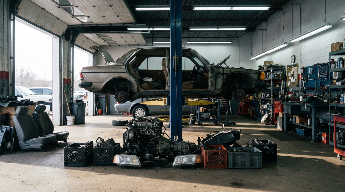 Разборка автомобиля на запчасти для оперативной продажи