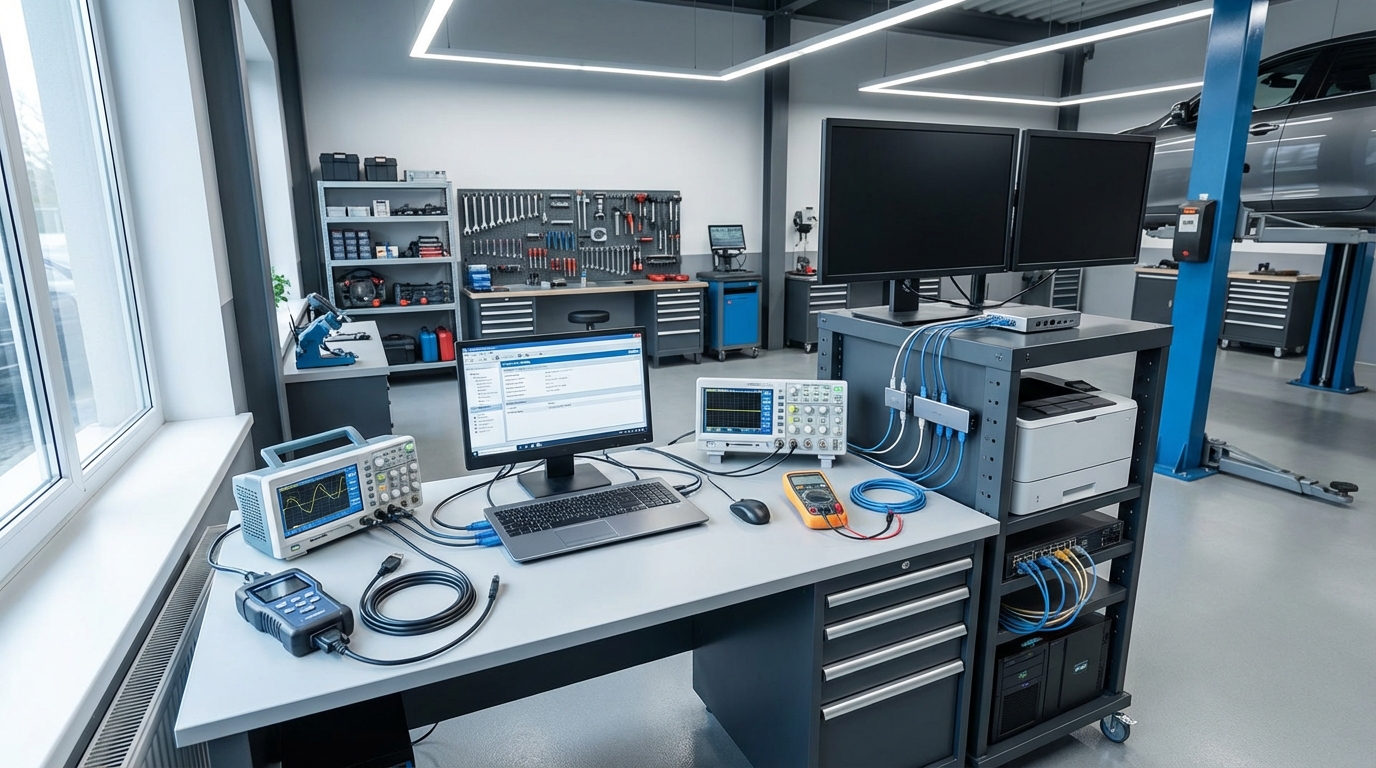 Схема интеграции оборудования в диагностическом посте