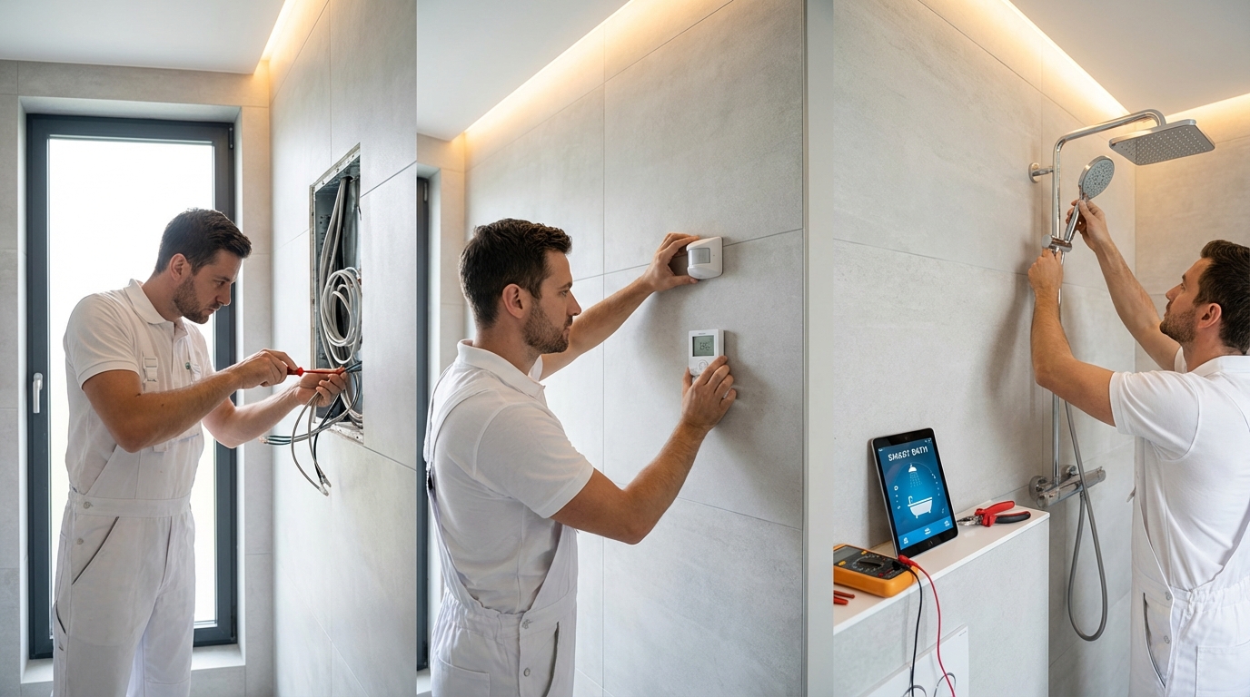 Этапы сборки умной автоматики в ванной комнате