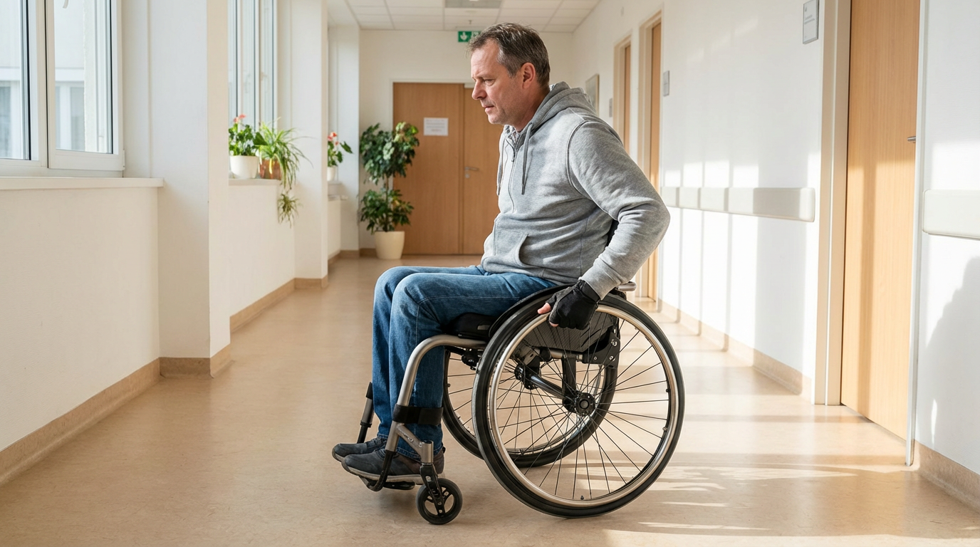 Техники поворотов на инвалидной коляске в помещении