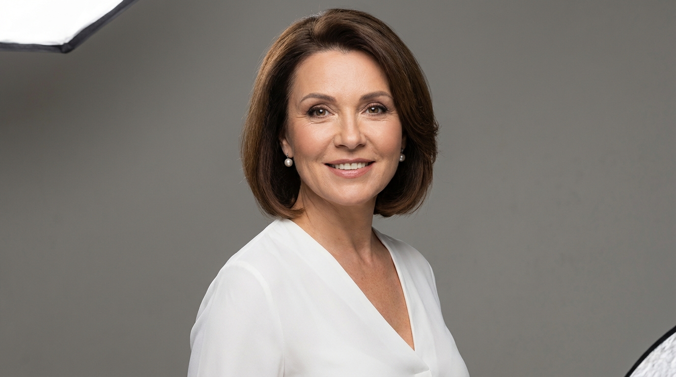 Ольга Воробьёва — портрет автора в студийном освещении с акцентом на профессиональный вид