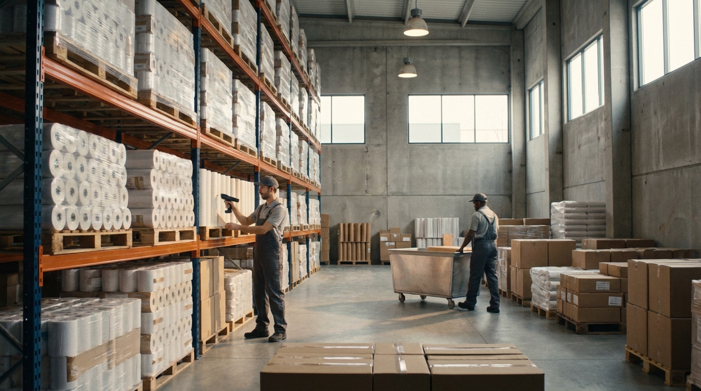 Снабжение офиса и склада бумагой оберточной оптом