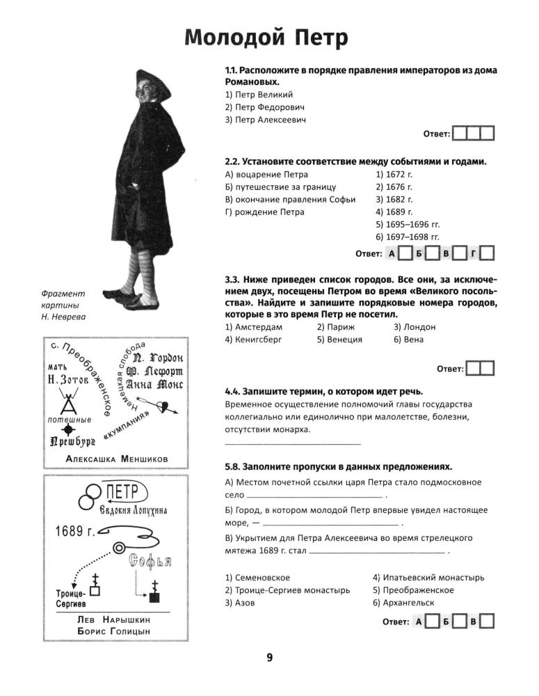 Селеменев С. В. - История России. XVIII в. Карты. Графика. Тесты. От Петра Великого до Павла I (Графический репетитор). - 2020_pic10.jpg