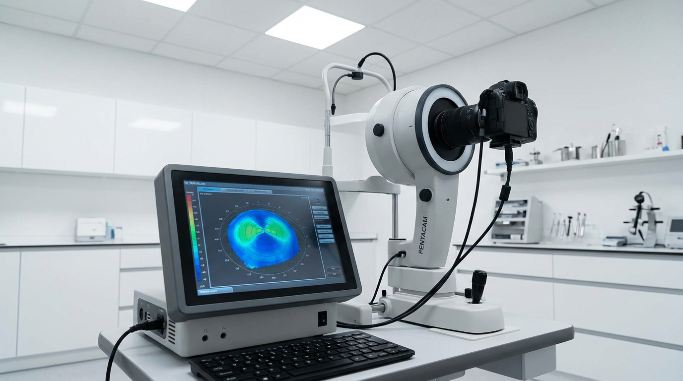 Изображение оборудования для топографии роговицы в клинике