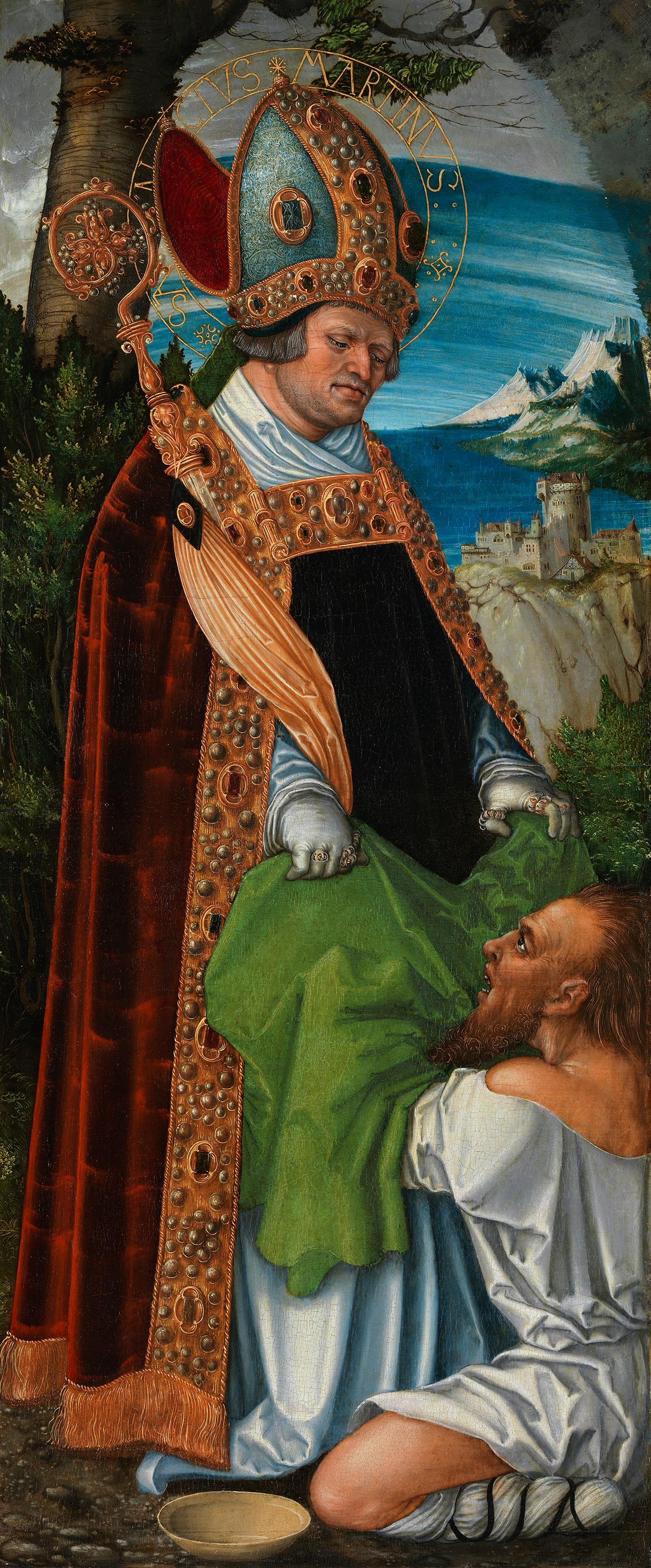 10  LUCAS-CRANACH-D-AE_PFIRTSCHER-ALTAR-HL-MARTINUS-RUECKSEITE-RANKENORNAMENT  Алтарь Пфирш - Святой Мартин.jpg